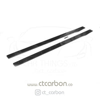 CT CARBON Side Skirts MERCEDES W205 C63 & C63S COUPE 2DR & SALOON 4DR CARBON SIDE SKIRTS - D STYLE