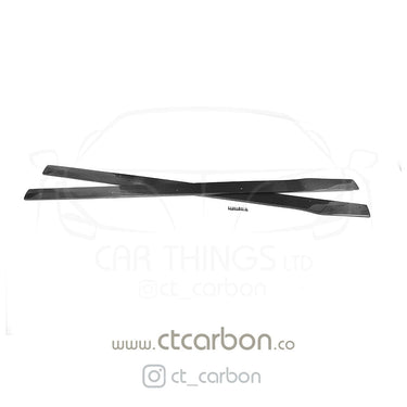 CT CARBON Side Skirts MERCEDES W205 C63 & C63S COUPE 2DR & SALOON 4DR CARBON SIDE SKIRTS - D STYLE