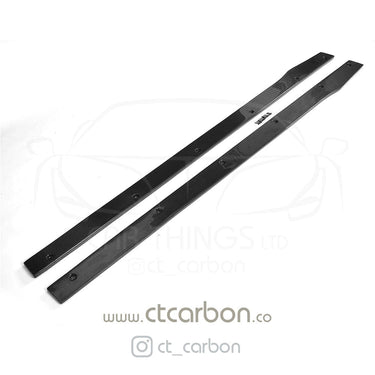 CT CARBON Side Skirts MERCEDES W205 C63 & C63S COUPE 2DR & SALOON 4DR CARBON SIDE SKIRTS - D STYLE