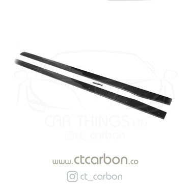 CT CARBON Side Skirts MERCEDES W205 C63 & C63S COUPE 2DR & SALOON 4DR CARBON SIDE SKIRTS - D STYLE