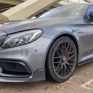 CT CARBON Side Skirts MERCEDES W205 C63 & C63S COUPE 2DR & SALOON 4DR CARBON SIDE SKIRTS - D STYLE