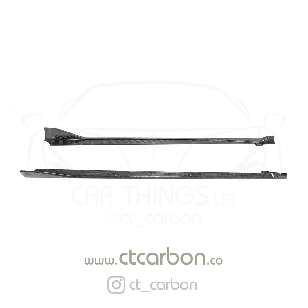 CT CARBON Side Skirts TOYOTA SUPRA A90 CARBON FIBRE SIDE SKIRTS - CT CARBON