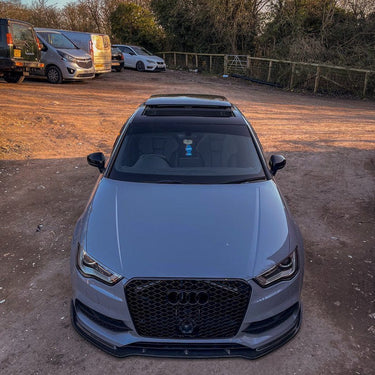 CT CARBON Splitter AUDI A3 S-LINE & S3 FACELIFT SALOON 8V CARBON FIBRE SPLITTER