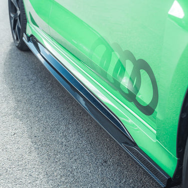 CT CARBON SPLITTER AUDI RS3 8Y CARBON FIBRE SIDE SKIRTS - CT DESIGN