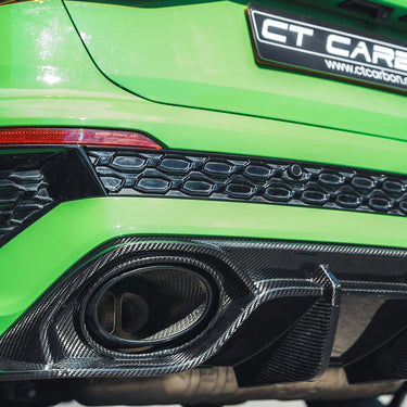 CT CARBON SPLITTER AUDI RS3 8Y SALOON CARBON FIBRE DIFFUSER - CT DESIGN