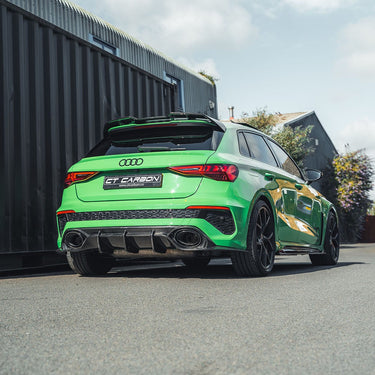 CT CARBON SPLITTER AUDI RS3 8Y SPORTBACK CARBON FIBRE DIFFUSER - CT DESIGN