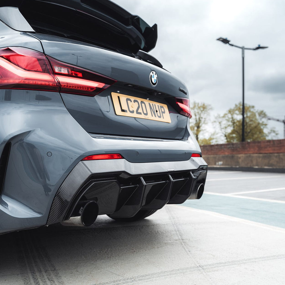 CT CARBON SPLITTER BMW 1 SERIES F40 CARBON FIBRE DIFFUSER - CT DESIGN