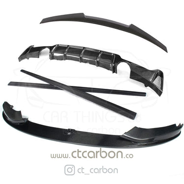 CT CARBON Splitter BMW F32 4 SERIES COUPE FULL CARBON FIBRE KIT - MP STYLE