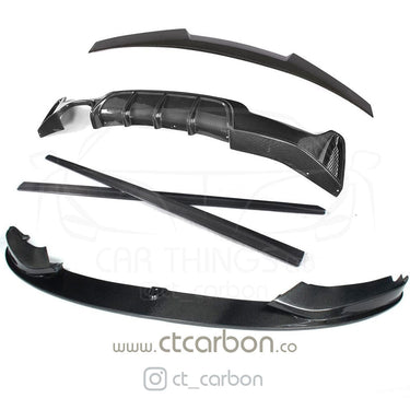 CT CARBON Splitter BMW F32 4 SERIES COUPE FULL CARBON FIBRE KIT - MP STYLE