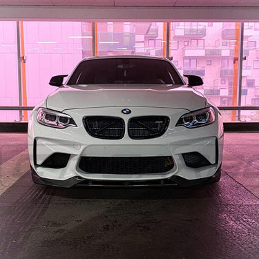 CT CARBON Splitter BMW M2 F87 N55(OG) FORGED CARBON FIBRE SPLITTER - V-STYLE