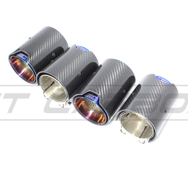 CT CARBON Splitter BMW M2/M3/M4/M5 F10/F80/F82/F83/F87 CARBON FIBRE EXHAUST TIPS - BURNT ENDS x4
