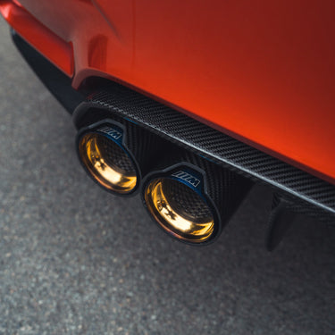 CT CARBON Splitter BMW M2/M3/M4/M5 F10/F80/F82/F83/F87 CARBON FIBRE EXHAUST TIPS - BURNT ENDS x4