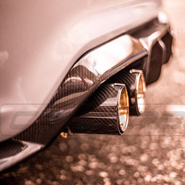 CT CARBON Splitter BMW M2/M3/M4/M5 F10/F80/F82/F83/F87 CARBON FIBRE EXHAUST TIPS - CHROME x4