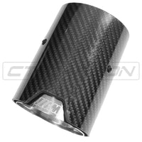 CT CARBON Splitter BMW M2/M3/M4/M5 F10/F80/F82/F83/F87 CARBON FIBRE EXHAUST TIPS - CHROME x4