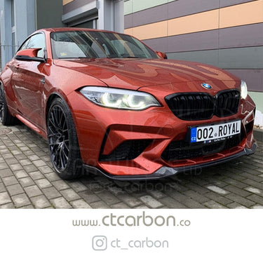 CT CARBON Splitter BMW M2C F87 CARBON FIBRE SPLITTER - CS STYLE