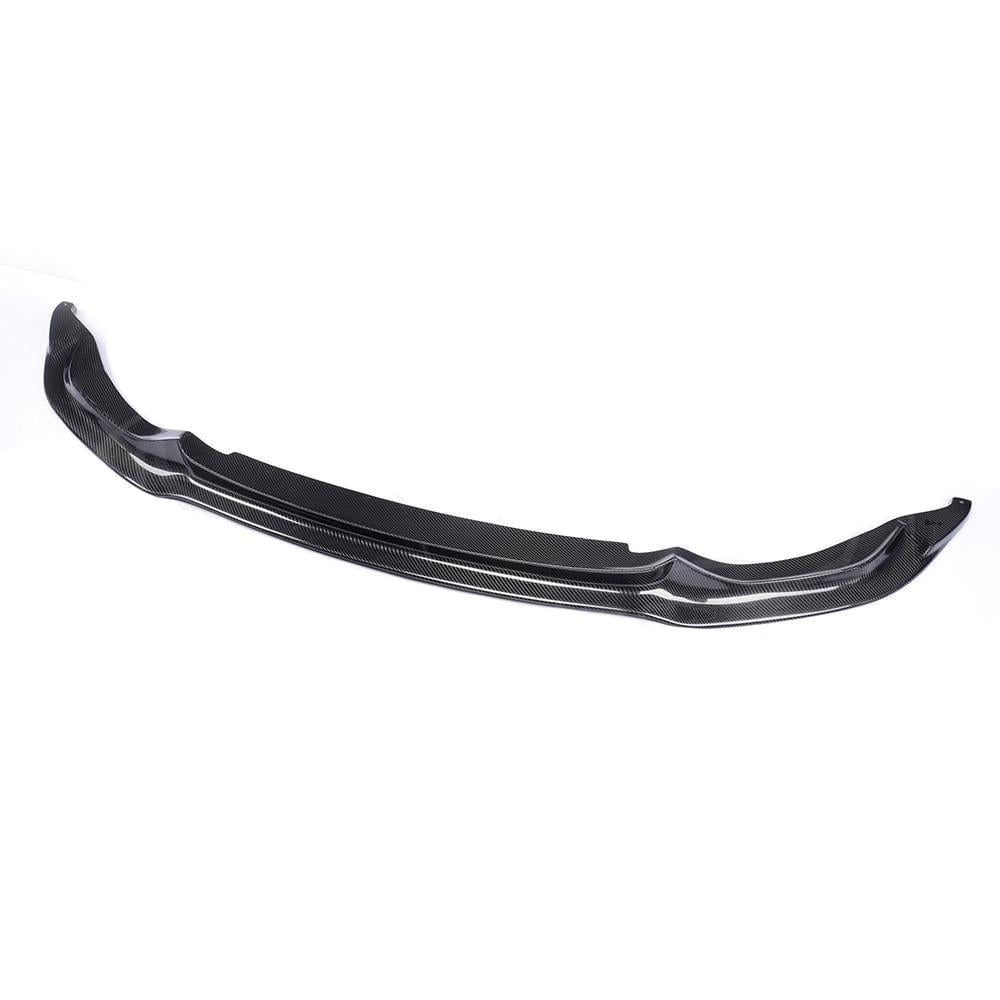 BMW M3/M4 (F80 F82 F83) CARBON FIBRE SPLITTER - V STYLE-Splitter-CT CARBON-CT Carbon - High-quality carbon fiber and gloss black aerodynamic parts for premium sports and luxury vehicles.