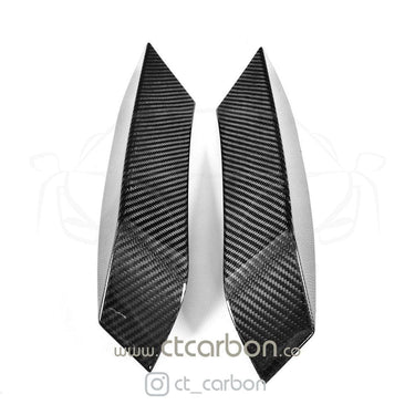 CT CARBON Splitter BMW M3/M4 (F80 F82 F83) UPPER FRONT CARBON FIBRE CANARDS