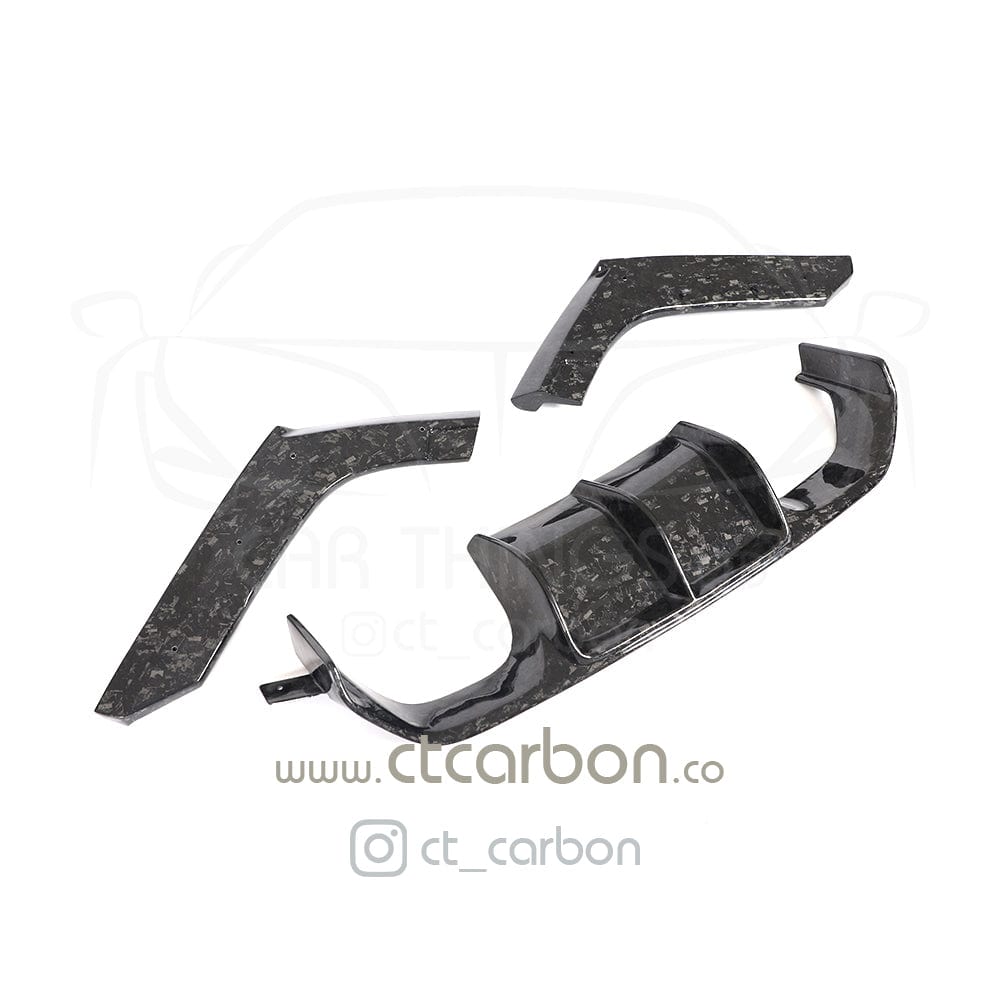 CT CARBON Splitter BMW M4 (F82) COUPE FULL FORGED CARBON FIBRE KIT - V STYLE