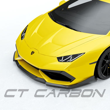 CT CARBON Splitter LAMBORGHINI HURACAN LP-610 CARBON FIBRE FRONT BUMPER TRIM - CT DESIGN