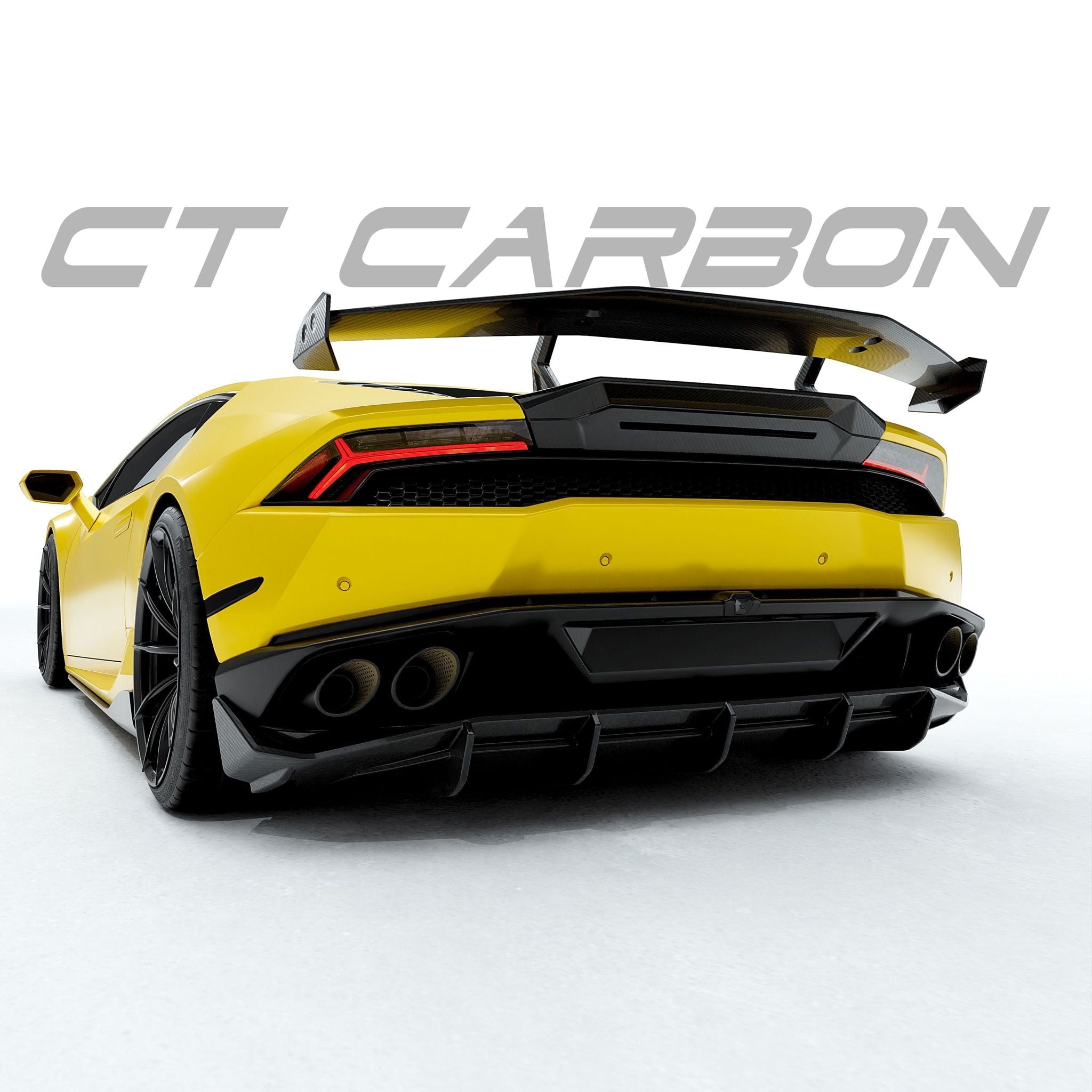 CT CARBON | LAMBORGHINI HURACAN LP-610 CARBON FIBRE SPLITTER - CT DESIGN