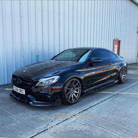 CT CARBON Splitter MERCEDES C63 W205 COUPE CARBON FIBRE SPLITTER - B-STYLE