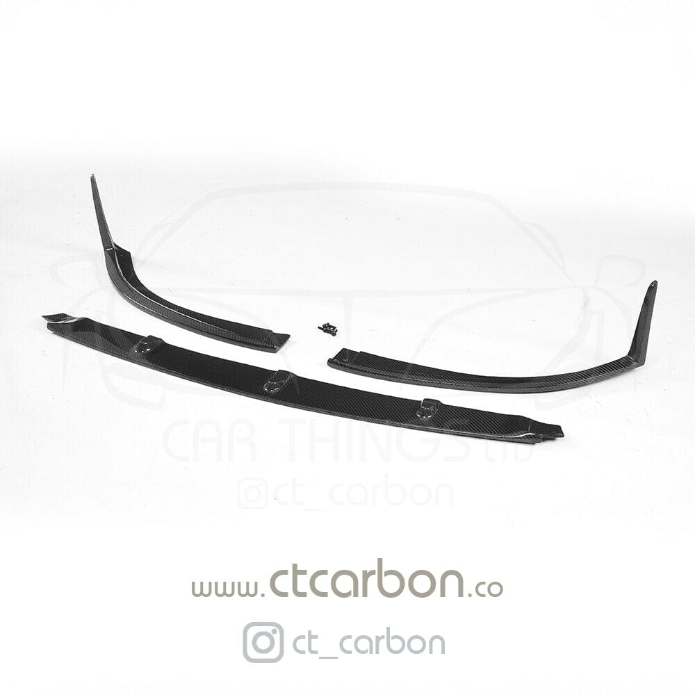 CT CARBON Splitter MERCEDES C63 W205 COUPE/CONVERTIBLE CARBON SPLITTER - ED1 STYLE