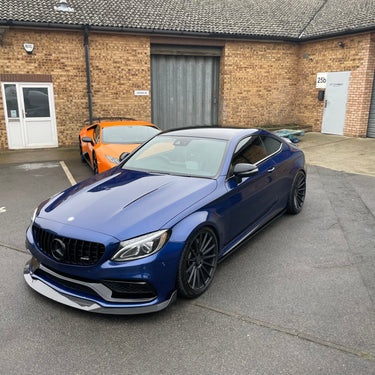 CT CARBON Splitter MERCEDES W205 C63 COUPE/CONVERTIBLE CARBON FIBRE SPLITTER - CT DESIGN