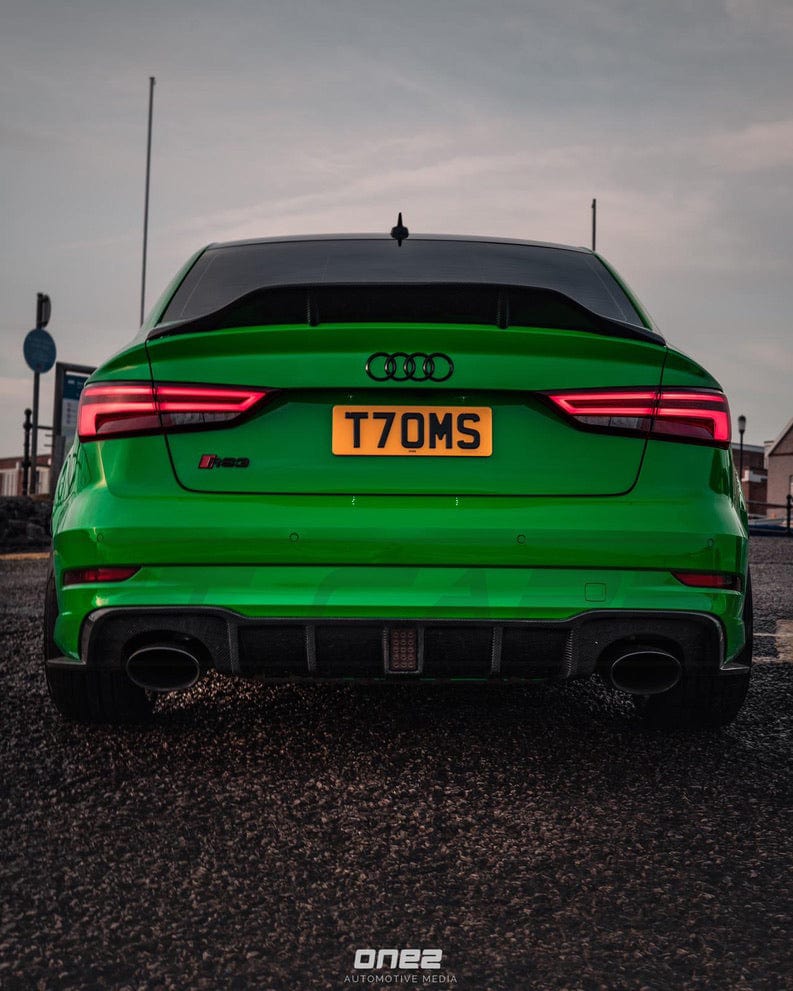 CT CARBON Spoiler AUDI A3 S3 RS3 SALOON CARBON FIBRE SPOILER - DUCKTAIL PS STYLE