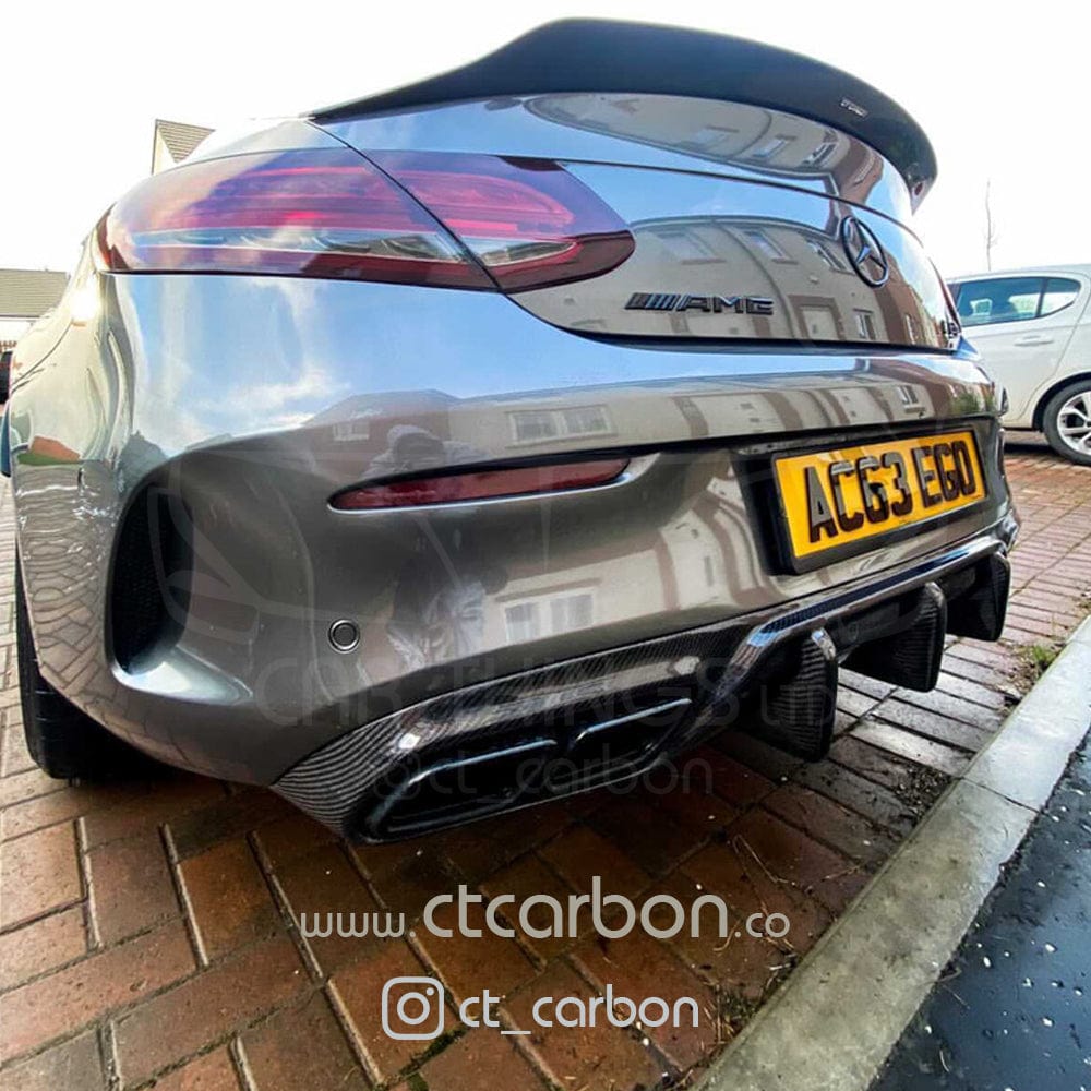 CT CARBON Spoiler MERCEDES C63/C63S W205 COUPE CARBON SPOILER - DUCKTAIL PS STYLE