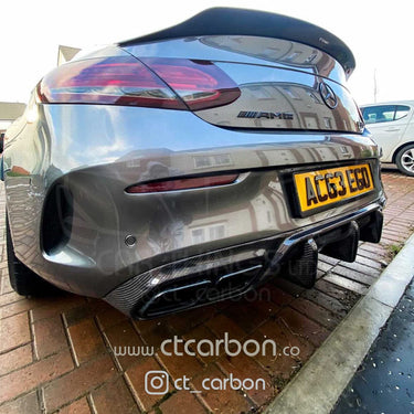 CT CARBON Spoiler MERCEDES C63/C63S W205 COUPE CARBON SPOILER - DUCKTAIL PS STYLE