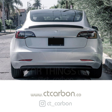 CT CARBON Spoiler TESLA MODEL 3 CARBON FIBRE SPOILER - P STYLE