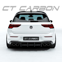 CT CARBON Spoiler VW GOLF MK8 R CARBON FIBRE DIFFUSER - CT DESIGN