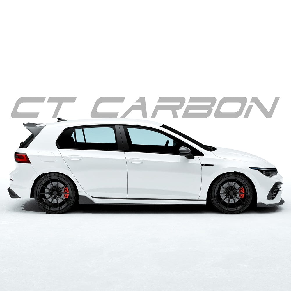 VW GOLF MK8 R CARBON FIBRE SIDE SKIRTS - CT DESIGN