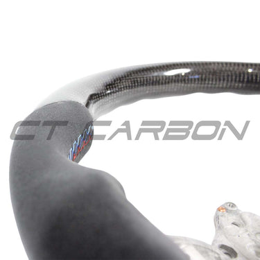 BMW FXX CARBON FIBRE / ALCANTARA FLAT BOTTOM STEERING WHEEL