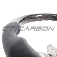 BMW FXX CARBON FIBRE / ALCANTARA FLAT BOTTOM STEERING WHEEL