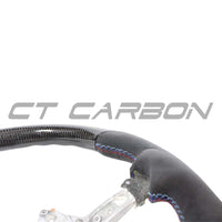 BMW FXX CARBON FIBRE / ALCANTARA FLAT BOTTOM STEERING WHEEL