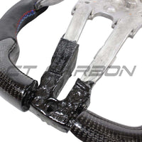 BMW FXX CARBON FIBRE / ALCANTARA FLAT BOTTOM STEERING WHEEL