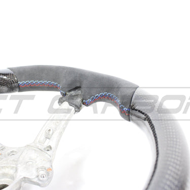 CT CARBON Steering Wheel BMW FXX CARBON FIBRE / ALCANTARA FLAT BOTTOM STEERING WHEEL