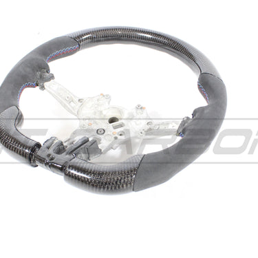 CT CARBON Steering Wheel BMW FXX CARBON FIBRE / ALCANTARA FLAT BOTTOM STEERING WHEEL