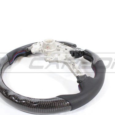 CT CARBON Steering Wheel BMW FXX CARBON FIBRE / LEATHER FLAT BOTTOM STEERING WHEEL