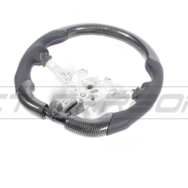 CT CARBON Steering Wheel BMW FXX CARBON FIBRE / LEATHER FLAT BOTTOM STEERING WHEEL