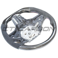 BMW Gxx CARBON FIBRE / ALCANTARA FLAT BOTTOM CUSTOM STEERING WHEEL