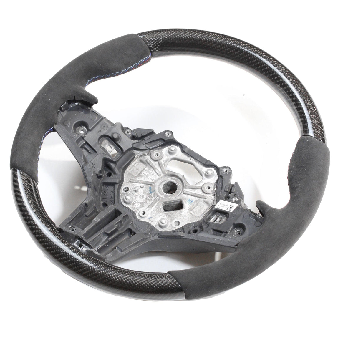 BMW Gxx CARBON FIBRE / ALCANTARA CUSTOM STEERING WHEEL-Custom Steering Wheels-CT CARBON-CT Carbon - High-quality carbon fiber and gloss black aerodynamic parts for premium sports and luxury vehicles.