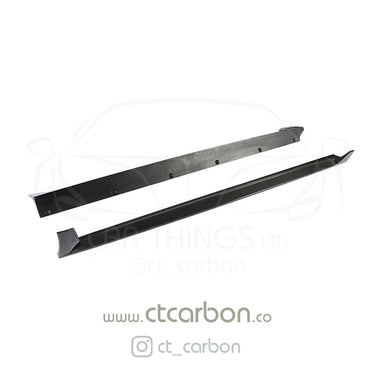 CT CARBON Vehicles & Parts TESLA MODEL 3 CARBON FIBRE SIDE SKIRTS - V STYLE