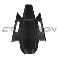 LAMBORGHINI REVUELTO CARBON FIBRE ENGINE COVER & ROOF SCOOP - CT DESIGN