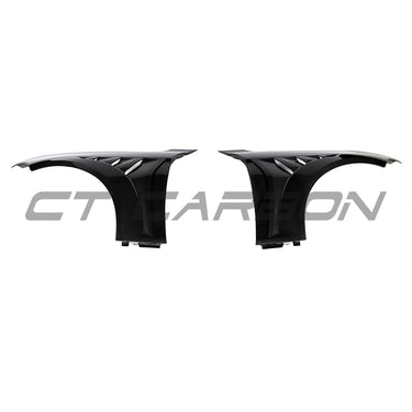 BMW F87 M2/M2C CARBON FIBRE FENDERS - CT DESIGN-Fenders-CT CARBON-CT Carbon - High-quality carbon fiber and gloss black aerodynamic parts for premium sports and luxury vehicles.