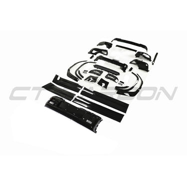 LAND ROVER DEFENDER L663 110 GLOSS BLACK KIT - V2-Kit-BLAK BY CT-CT Carbon - High-quality carbon fiber and gloss black aerodynamic parts for premium sports and luxury vehicles.