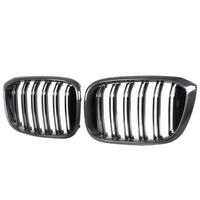 BMW G01 X3 2017-2021 DOUBLE SLAT CARBON FIBRE GRILLES-Accessories-CT CARBON-CT Carbon - High-quality carbon fiber and gloss black aerodynamic parts for premium sports and luxury vehicles.
