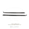 TESLA MODEL 3 CARBON FIBRE SIDE SKIRTS - V STYLE - CT Carbon